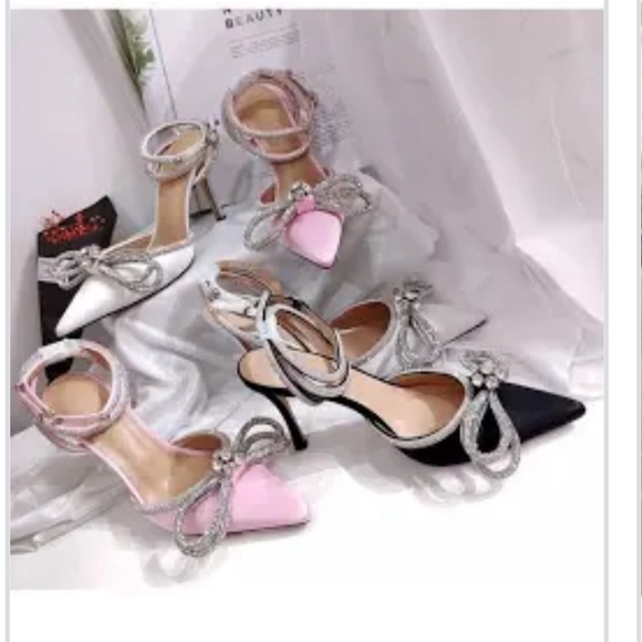 sexy glittery, pink and silver new shoes - Picture 3 of 6